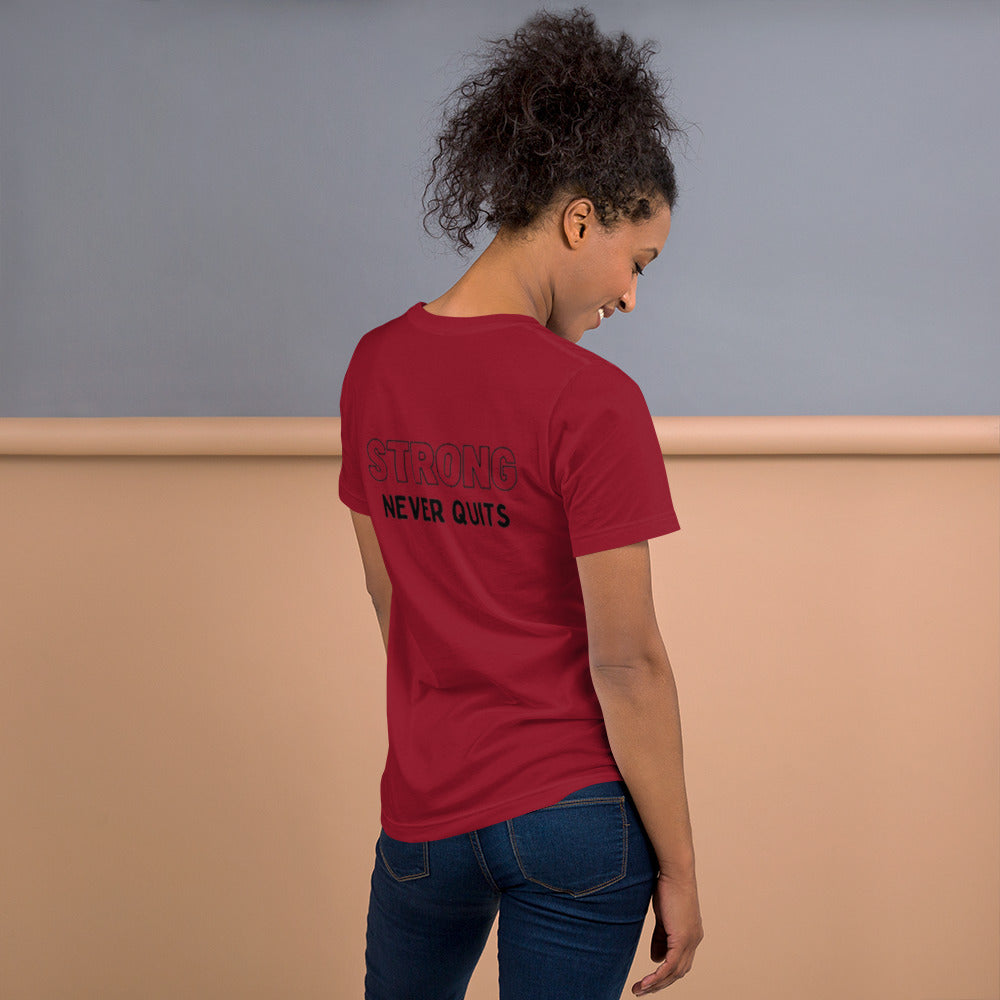 LFF Personal Training "STRONG NEVER QUITS" Unisex t-shirt